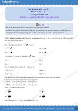 Đề thi học kì 2 Toán 11 Cánh diều - Đề số 9